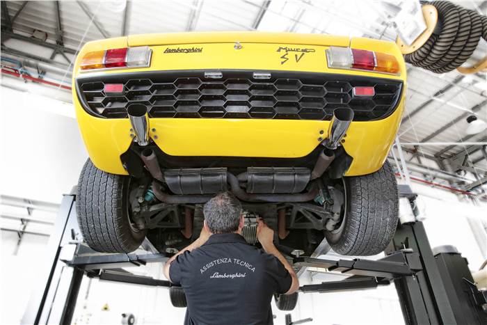 Lamborghini relaunches restoration centre